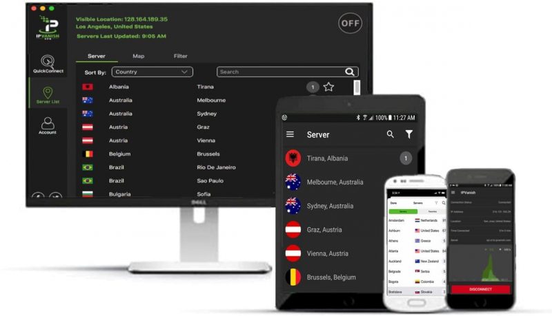 IPVanish VPN Server and Connection